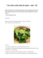 Các món canh mùa hè ngon - mát - bổ ppsx