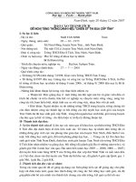 Báo cáo thành tich CSTD Cấp Tỉnh