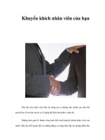 Khuyến khích nhân viên của bạn ppt