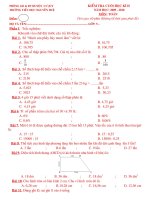 Đề thi môn Toán Cuối HKII_-Lớp 5_ 2009-2010