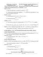 ĐỀ THI THỬ ĐẠI HỌC CAO ĐẲNG NĂM 2010-LẦN 1  Môn thi: TOÁN – Khối D