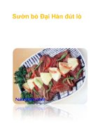 Sườn bò Đại Hàn đút lò pot