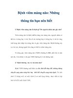 Bệnh viêm màng não: Những thông tin bạn nên biết potx