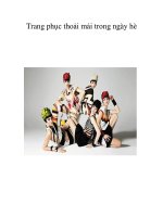 Trang phục thoải mái trong ngày hè pot