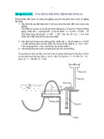 Cơ Sở Kỹ Thuật Thủy Lợi - ỨNG DỤNG PHƯƠNG TRÌNH BECNOULLI docx