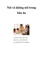 Nói và không nói trong bữa ăn potx