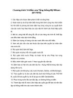 Chươnmg trình 14 điểm của Tổng thống Mỹ Wilson