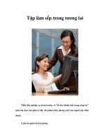 Tập làm sếp trong tương lai pdf