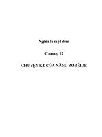 CHUYỆN KỂ CỦA NÀNG ZOBÉIDE pot