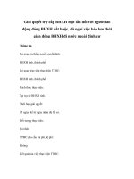 Giải quyết trợ cấp BHXH một lần đối với người lao động đóng BHXH bắt buộc, đã nghỉ việc bảo lưu thời gian đóng BHXH đi nước ngoài định cư pot