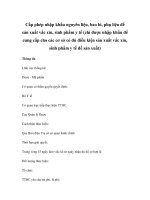 Cấp phép nhập khẩu nguyên liệu, bao bì, phụ liệu để sản xuất vắc xin, sinh phẩm y tế (chỉ được nhập khẩu để cung cấp cho các cơ sở có đủ điều kiện sản xuất vắc xin, sinh phẩm y tế để sản xuất) pot