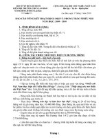 báo cáo tổng kết công tác Đội và phong trào thiế nhi năm học 2009-2010