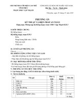 PHƯƠNG ÁN KỸ THUẬT VÀ BIỆN PHÁP AN TOÀN pot