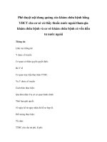 Phê duyệt nội dung quảng cáo khám chữa bệnh bằng YHCT cho cơ sở có thầy thuốc nước ngoài tham gia khám chữa bệnh và cơ sở khám chữa bệnh có vốn đầu tư nước ngoài pdf