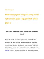 Kiến thức lớp 11 Hình tượng người nông dân trong văn tế nghĩa sĩ cần giuộc doc