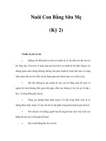 Nuôi Con Bằng Sữa Mẹ (Kỳ 2) ppsx