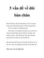 5 vấn đề về đôi bàn chân potx