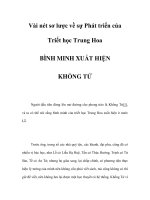 Vài nét sơ lược về sự Phát triển của Triết học Trung Hoa - Phần 1 docx