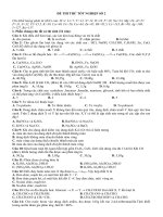 Đề thi thử TN Hóa - Đề 2