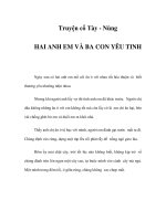 Truyện cổ Tày - Nùng - HAI ANH EM VÀ BA CON YÊU TINH doc