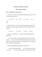 Đề kiểm tra 15 phút môn Vật lí lớp 10 - đề số 2 Phần : Động học chất điểm pps