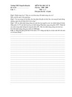 ĐỀ KT HỌC KÌ II - LÝ 6