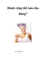 Đánh răng thế nào cho đúng? doc