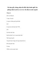 Gia hạn giấy chứng nhận đủ điều kiện hành nghề cho phòng chẩn trị (kể cả cơ sở có vốn đầu tư nước ngoài) docx