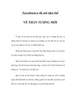 VỀ THẦN TƯỢNG MỚI Ở - Zarathustra đã nói như thế pdf