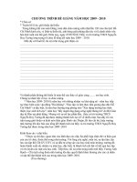 Chương trình bế giảng năm học 2009-2010