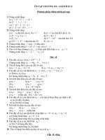 GIẢI TÍCH 11 - ÔN TẬP CHƯƠNG III pps