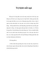 Trị bệnh mất ngủ pptx