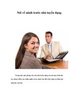 Nói về mình trước nhà tuyển dụng pdf