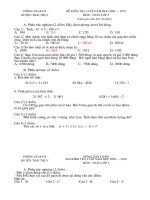 Đề thi cuối năm 09-10 - Toán 3(có đáp án)