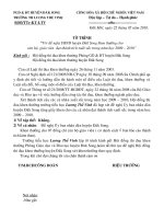 TỜ TRÌNH KHEN THƯỞNG