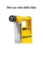 Đèn sạc mùa thiếu điện pot