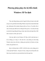 Phương pháp giúp cho hệ điều hành Windows XP ổn định pps