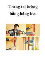 Trang trí tường bằng băng keo pot
