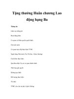 Tặng thưởng Huân chương Lao động hạng Ba doc