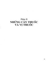 Những cây thuốc và vị thuốc Việt Nam (Phần II-I) ppsx
