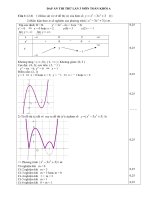 ĐÁP ÁN THI THỬ LẦN 3 -2010