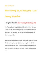 Kiến thức lớp 12 Hồn Trương Ba, da hàng thịt –Lưu Quang Vũ-phần4 docx