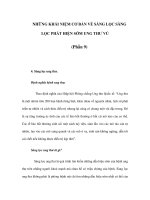 NHỮNG KHÁI NIỆM CƠ BẢN VỀ SÀNG LỌC SÀNG LỌC PHÁT HIỆN SỚM UNG THƯ VÚ (Phần 9) pps