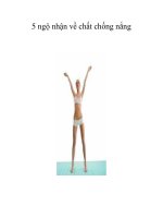 5 ngộ nhận về chất chống nắng potx