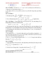 Ôn thi đại học môn toán 2011 - Đề số 17 pps
