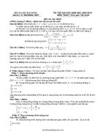 Các đề ôn thi ĐH có lời giải