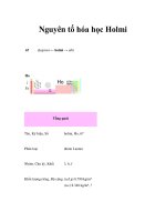 Nguyên tố hóa học Holmi ppsx