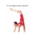 Vì sao chúng ta ngày càng béo? pdf