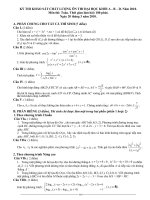 KỲ THI THỬ ĐẠI HỌC. Năm 2010. Môn thi: Toán và đáp án