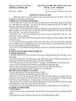 kế hoạch tháng 8 năm 2009